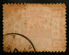 C CHINA  RRR 1895 N°15 ROSE  OBLITERé++ AFFR. INTERESSANT++ - Gebruikt