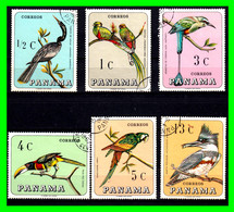 PANAMÁ –  ( AMERICA DEL NORTE ) SERIE DE SELLOS  AÑO 1967 PAJAROS - Panama