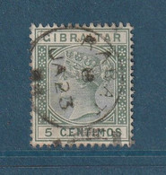 Gibraltar - YT N° 22 - Oblitéré Rabat - 1889 - Gibilterra