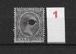 LOTE 2242 /// ESPAÑA 1889-1899  TELEGRAFOS  EDIFIL Nº 226T 1 PTA  // CATALOG/COTE:8€  ¡¡¡ OFERTA - LIQUIDATION !!! - Telegramas