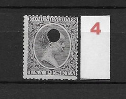 LOTE 2242 /// ESPAÑA 1889-1899  TELEGRAFOS  EDIFIL Nº 226T 1 PTA  // CATALOG/COTE:8€  ¡¡¡ OFERTA - LIQUIDATION !!! - Telegrafi