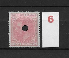 LOTE 2242 /// ESPAÑA 1889-1899  TELEGRAF.  EDIFIL Nº 207T 1 PTA  NSG    // CATALOG/COTE: 8,50€ - Telegrafi