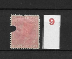 LOTE 2242 /// ESPAÑA 1889-1899  TELEGRAF.  EDIFIL Nº 207T 1 PTA  NSG    // CATALOG/COTE: 8,50€ - Telegrafen