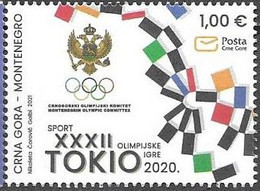 MONTENEGRO, 2021, MNH, TOKYO OLYMPICS,1v - Eté 2020 : Tokyo