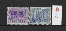 LOTE 2242  ///   ESPAÑA TELEGRAFOS 1940-1942  EDIFIL Nº: 82+84    "CON FECHA COMPLETA"    ¡¡¡ OFERTA - LIQUIDATION !!! - Télégraphe