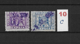 LOTE 2242  ///   ESPAÑA TELEGRAFOS 1940-1942  EDIFIL Nº: 82+84    "CON FECHA COMPLETA"    ¡¡¡ OFERTA - LIQUIDATION !!! - Telegramas