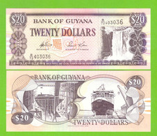 GUYANA 20 DOLLARS 2009- P-30d UNC - Guyana