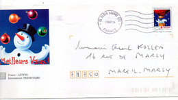 PAP--2007--Meilleurs Voeux--Visuel " Croix-Rouge ".-cachet Mécanique 75 PARIS Louvre CTC - Prêts-à-poster: Other (1995-...)