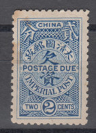 IMPERIAL CHINA 1904 - Postage Due Mint No Gum - Neufs