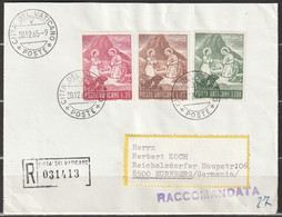 Vatikan 1965  Mi-Nr.487 - 489 Einschreiben Weihnachten ( D 1582 )günstiger Versand 1,00€-1,20€ - Usados