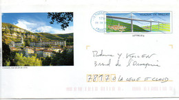 Entier-2006--PAP--CREISSELS...Visuel  "Viaduc De MILLAU " (pont) Cachet Mécanique Néopost  12 RODEZ  PPDC --Aveyron - PAP:  Varia (1995-...)