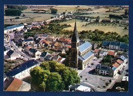 Saint-Mard ( Virton). Vue Aérienne Avec L'église Saint-Médard. - Virton