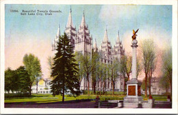 Utah Salt Lake City Beautiful Temple Grounds - Salt Lake City