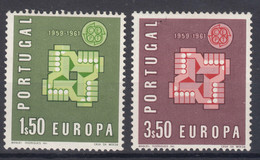 Portugal 1961 Europa Mi#908,909 Mint Hinged - Neufs