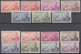 Spain 1939/1940 Airmail Mi#821-827 And #886-893 Mint Never Hinged - Unused Stamps
