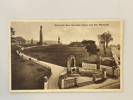 Smeaton Tower And War Memorial, Plymouth Hoe, Devon Postcard - Plymouth