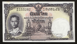 5 Baht Serie 9 Sign 38 N69 153282 Thailand 1958 - Thailand