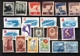 Romania Stamps Imperforate Lot - Plaatfouten En Curiosa