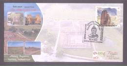 India  2022  Buddhism  Lord Buddha  Buddha Circuit  KAILVASTU  Special Cover  # 36061  AA & D  Inde Indien - Buddhism