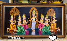 CAMBODGE / CAMBODIA/ Khmer Painting - Apsara Dance - Aquarelles