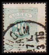 1874. Postage Due. Lösen. Perf. 14. 20 öre Blue.  (Michel P. 6A) - JF530275 - Impuestos