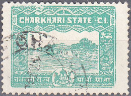 INDIA--CHARKHARI  SCOTT NO 28  USED     YEAR  1931 - Charkhari