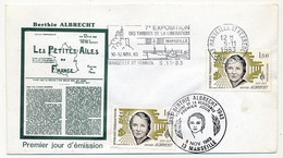 2 Enveloppes FDC (Héros De La Résistance) Berthie ALBRECHT - Premier Jour Et OMEC 5/11/1983 - 1980-1989
