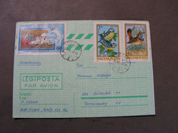Ungarn Brief  , Vögel 1974  UPU Stamp - Brieven En Documenten