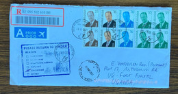 Registred Cover 2021 - Return To Sender Belgium -> Uganda Fort Portal - Lettres & Documents