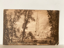 Salisbury Cathedral, Wiltshire Postcard F Frith & Co - Salisbury