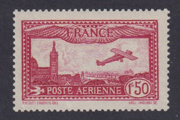 N°5** PA  (1930)  NEUF** AVION SURVOLANT MARSEILLE 1f50 Carmin SANS TRACE DE CHARNIERE MNH TTB - 1927-1959 Neufs