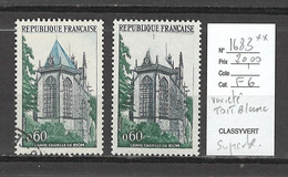 France - Yvert 1683 Sainte Chapelle Riom**  - TOIT BLANC  - Superbe Variété - Ongebruikt