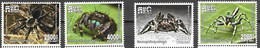 CAMBODIA, 2021, MNH, SPIDERS,4v - Ragni