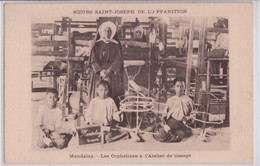 Mandalay (Birmanie Burma) - Les Orphelines à L'Atelier De Tissage Mission Marseille - Myanmar (Burma)