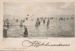 Pioner Card Scheveningen Bathing Girls Used 1901 Deltiology Postcard Collector N.V.A.V. Wilhelmina To Hesdin - Scheveningen