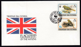 Tristan Da Cunha 1991 / Flag, Flags Of The Nations / WWF Panda Bear, Birds - Enveloppes