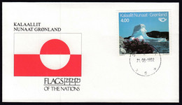 Kalaallit Nunaat Gronland 1992 / Flag, Flags Of The Nations / Iceberg - Enveloppes