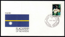 Nauru 1992 / Flag, Flags Of The Nations / Flower, Hibiscus - Enveloppes