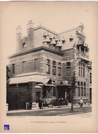 Villa / Château Par Dutouquet Architecte à Valenciennes - Rare Photographie En Phototypie 30x40cm Architecture GFE1-29 - Arquitectura