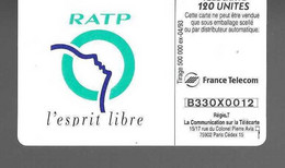 TELECARTE RATP - Sin Clasificación