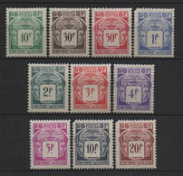 Océanie -1948 - Tb Taxe N° 18 à 27  - Neuf * - MLH - Timbres-taxe