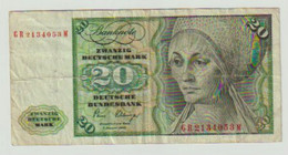 Beau Billet De 20 Mark  Du 2/01/1980 - 20 DM