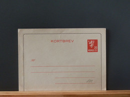 ENTIER/191   KORTBREV  NORGE  XX - Entiers Postaux