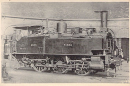 TRAINS - Machine Tender N°3006 - Locomotives Du Nord - Carte Postale Ancienne - Treinen