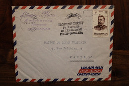 1954 3e Troisième Circuit De Vitesse Tananarive Ivato Madagascar Cover Air Mail - Covers & Documents