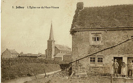 Jalhay, L'église Et La Rue Du Vinave - Jalhay