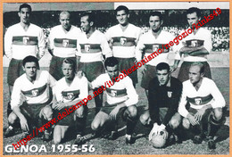 654> < Squadra GENOA > Foto Riproduzione - Periodo Originale: 1955-56 - Deportes