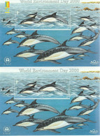 JERSEY  2000  MNH  "DOLPHINS"  2 DIFERENTS SHEETS - Dauphins