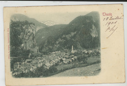 SUISSE - GRISONS - THUSIS (carte En Relief - Reliefkarte) - Thusis