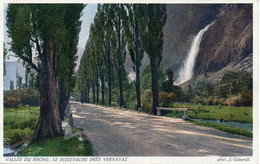 Suisse. Vallée Du Rhone Le Pissevache Pres Vernayaz. Photo J. Gaberell. Carte  Impeccable Et Vierge - Vernayaz